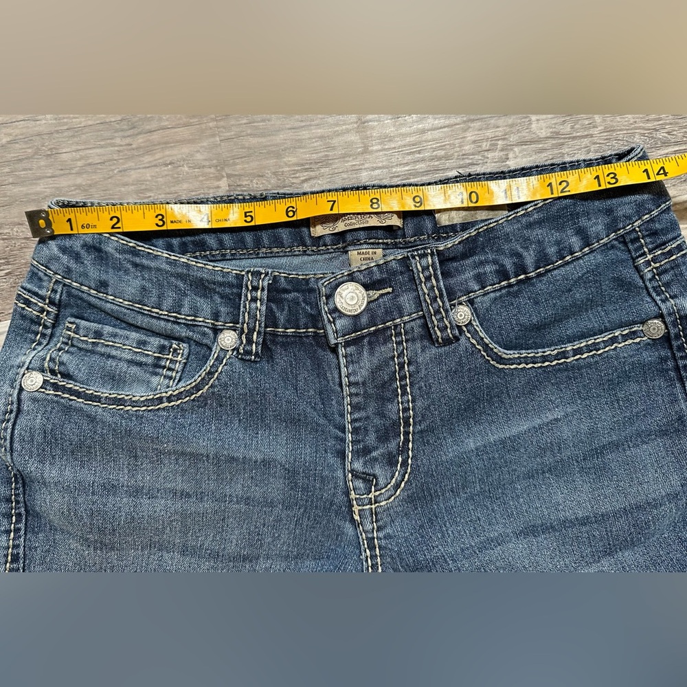 Y2K Nine West Vintage America Coll. Bootcut Jeans Size 4/27 Embroidered Pocket - Picture 11 of 11